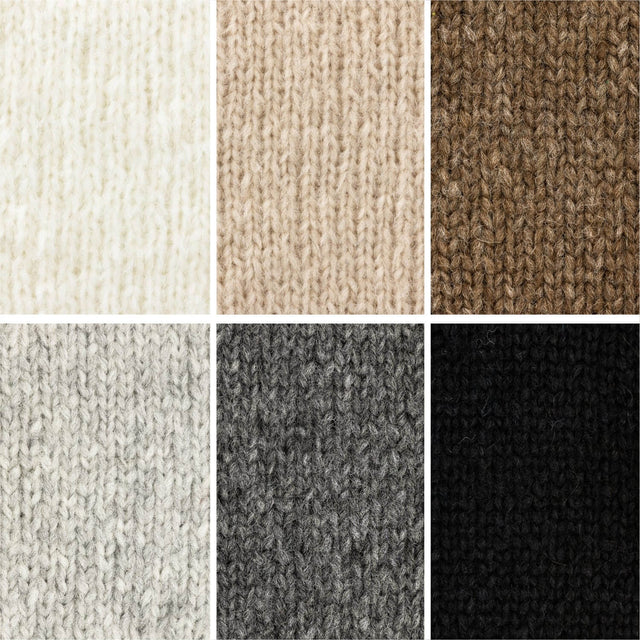 Alpawool® Baby 100 Light MIX - 6er Set Alpakawolle Natur Mix-Set