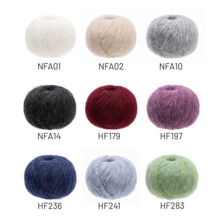 Alpawool® Baby 130 BIG &amp; LIGHT HF283 - 4x50g Laine d'alpaga Mélange de fleurs de tilleul