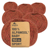 Alpawool® Baby 150 Sport HF158 - 6x50g Alpaca Wool Autumn Leaves Melange