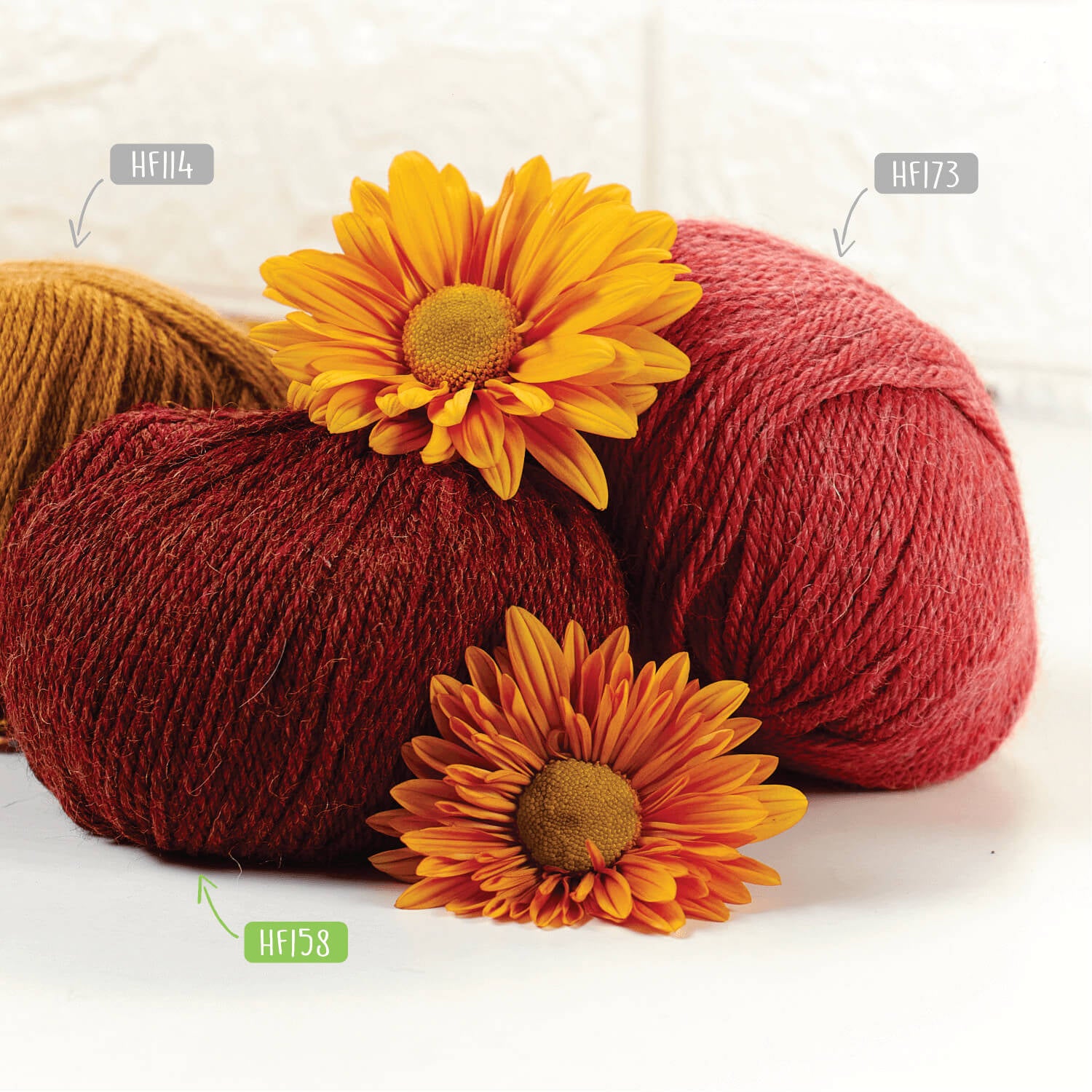 Alpawool® Baby 100 DK HF158 - 6x50g Alpaca Wool Autumn