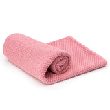 alpacare® baby blanket 100% baby alpaca wool pearl pink melange (HF161)