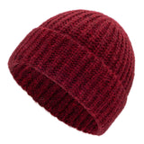 ALPAWOOL® Baby Big & Light Damen und Herren Mütze Weinrot Melange (HF179)