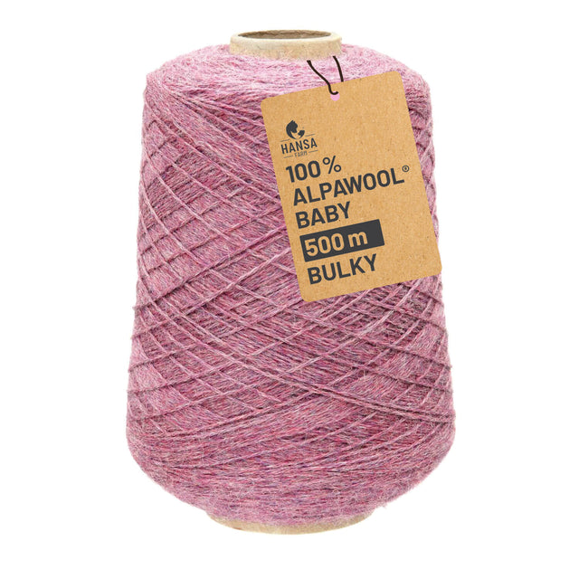 Alpawool® Baby 50 Bulky HF197 - 500g Alpakawolle Kone Beere Melange