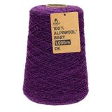 Alpawool® Baby 100 DK HF204 - 500g Alpaca Wool Cone Purple Melange