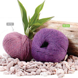 Alpawool® Baby 200 Fingering HF204 - 6x50g Alpakawolle Lila Melange