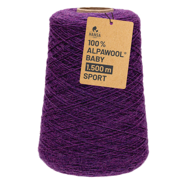 Alpawool® Baby 150 Sport HF204 - 500g Alpakawolle Kone Lila Melange