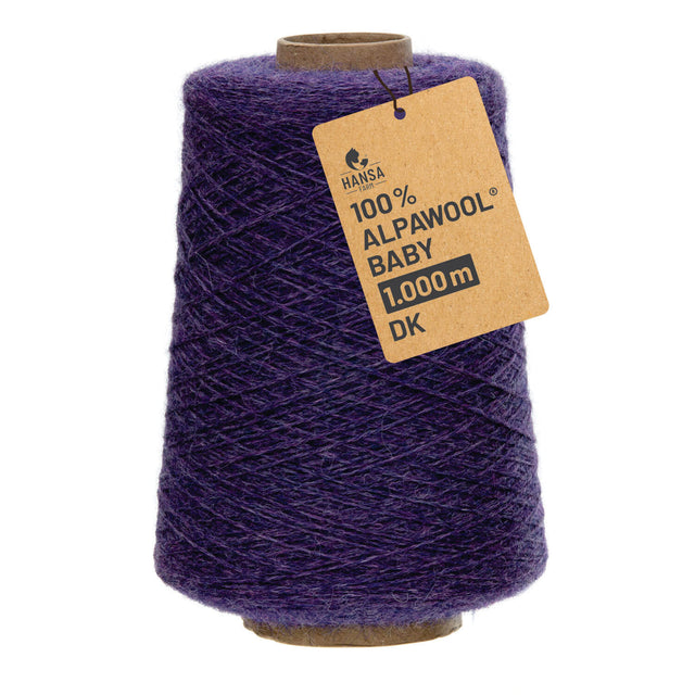 Alpawool® Baby 100 DK HF216 - 500g Alpakawolle Kone Mittel Lila Melange