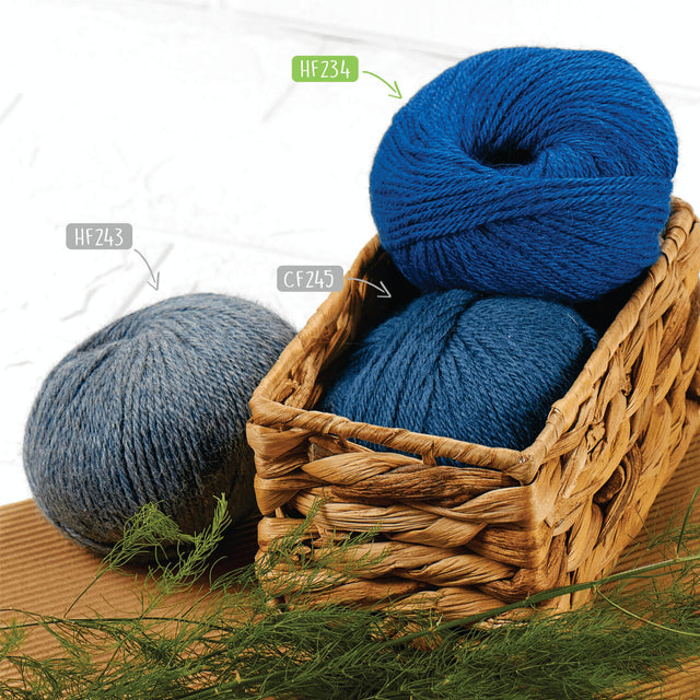 Alpawool® Baby 100 DK HF234 - 6x50g Alpakawolle Royal-Blau Melange