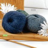 alpacare® Baby 100 DK washable HF236 - 6x50g alpaca wool dark blue melange