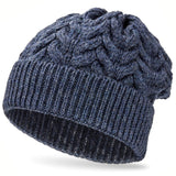 ALPAWOOL® Baby 50 Damen und Herren Mütze Dunkelblau heather (HF236)