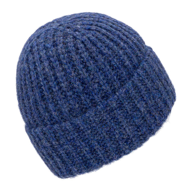 ALPAWOOL® Baby Big & Light Damen und Herren Mütze Dunkelblau Melange (HF236)