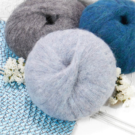 Alpawool® Baby Brushed HF241 - 4x50g Alpaca Wool Glacier Melange