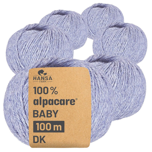 alpacare® Baby 100 DK washable HF241 - 6x50g alpaca wool glacier melange