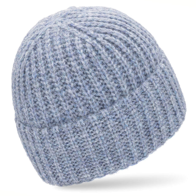 Bonnet Alpawool® Baby Big &amp; Light pour femme et homme, mélange glacier (HF241)