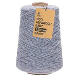 Alpawool® Baby 150 Sport HF241 - 500g Alpakawolle Kone Gletscher Melange