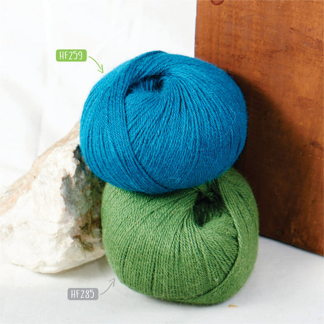 Alpawool® Baby 400 Lace HF259 - 4x50g Alpakawolle Deep Ocean Melange