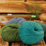 Alpawool® Baby 150 Sport HF266 - 6x50g laine d'alpaga mélange bleu-vert