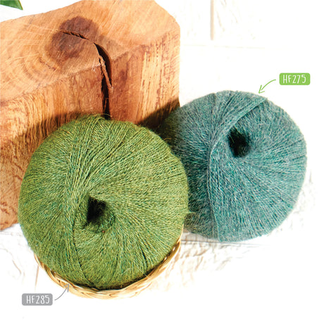 Alpawool® Baby 400 Lace HF275 - 4x50g Alpakawolle Smaragd Melange