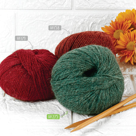 Alpawool® Baby 100 DK HF275 - 6x50g Alpakawolle Smaragd Melange