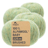 Alpawool® Baby Brushed HF283 - 4x50g Alpaca Wool Linden Blossom Melange