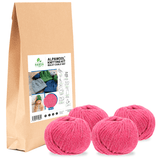 ALPAWOOL® Baby 50 Strick-Set Mütze Himbeersahne Melange HF191