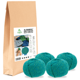 ALPAWOOL® Baby 50 Strick-Set Mütze Blau-Grün Melange HF266