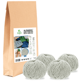 ALPAWOOL® Baby 50 Strick-Set Mütze Silbergrau NFA09