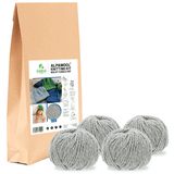 ALPAWOOL® Baby 50 Strick-Set Mütze Hellgrau NFA10