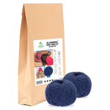 ALPAWOOL® Baby 100 Strick-Set Mütze Dunkelblau Melange HF236