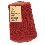 Alpawool® Baby 150 Sport HF149 - 500g Alpakawolle Kone Orange Melange