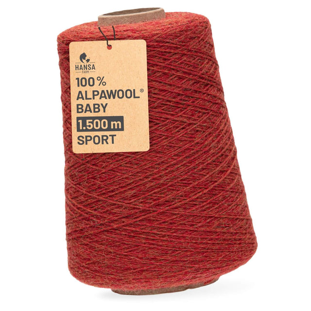 Alpawool® Baby 150 Sport HF149 - 500g Alpakawolle Kone Orange Melange