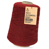 Alpawool® Baby 150 Sport HF179 - 500g Alpakawolle Kone Weinrot Melange