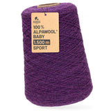 Alpawool® Baby 150 Sport HF204 - 500g Alpakawolle Kone Lila Melange