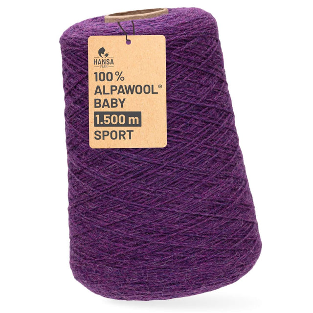 Alpawool® Baby 150 Sport HF204 - 500g Alpakawolle Kone Lila Melange
