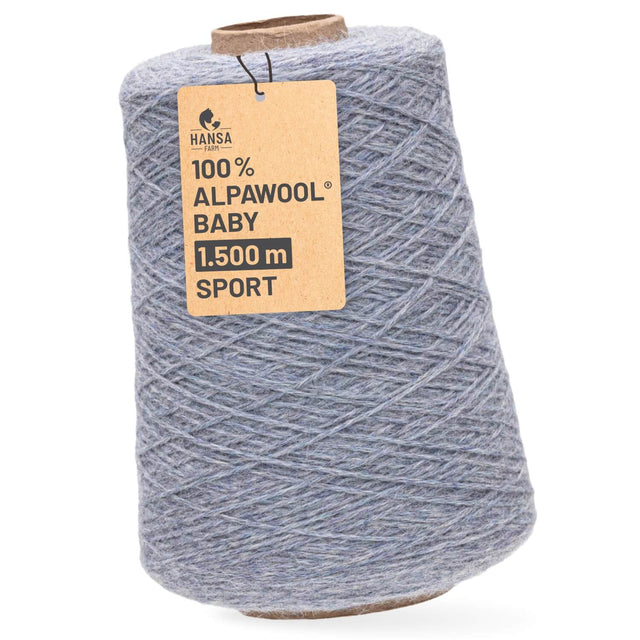 Alpawool® Baby 150 Sport HF241 - 500g Alpakawolle Kone Gletscher Melange
