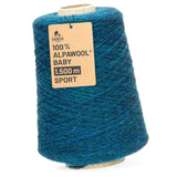 Alpawool® Baby 150 Sport HF259 - 500g Alpakawolle Kone Deep Ocean Melange