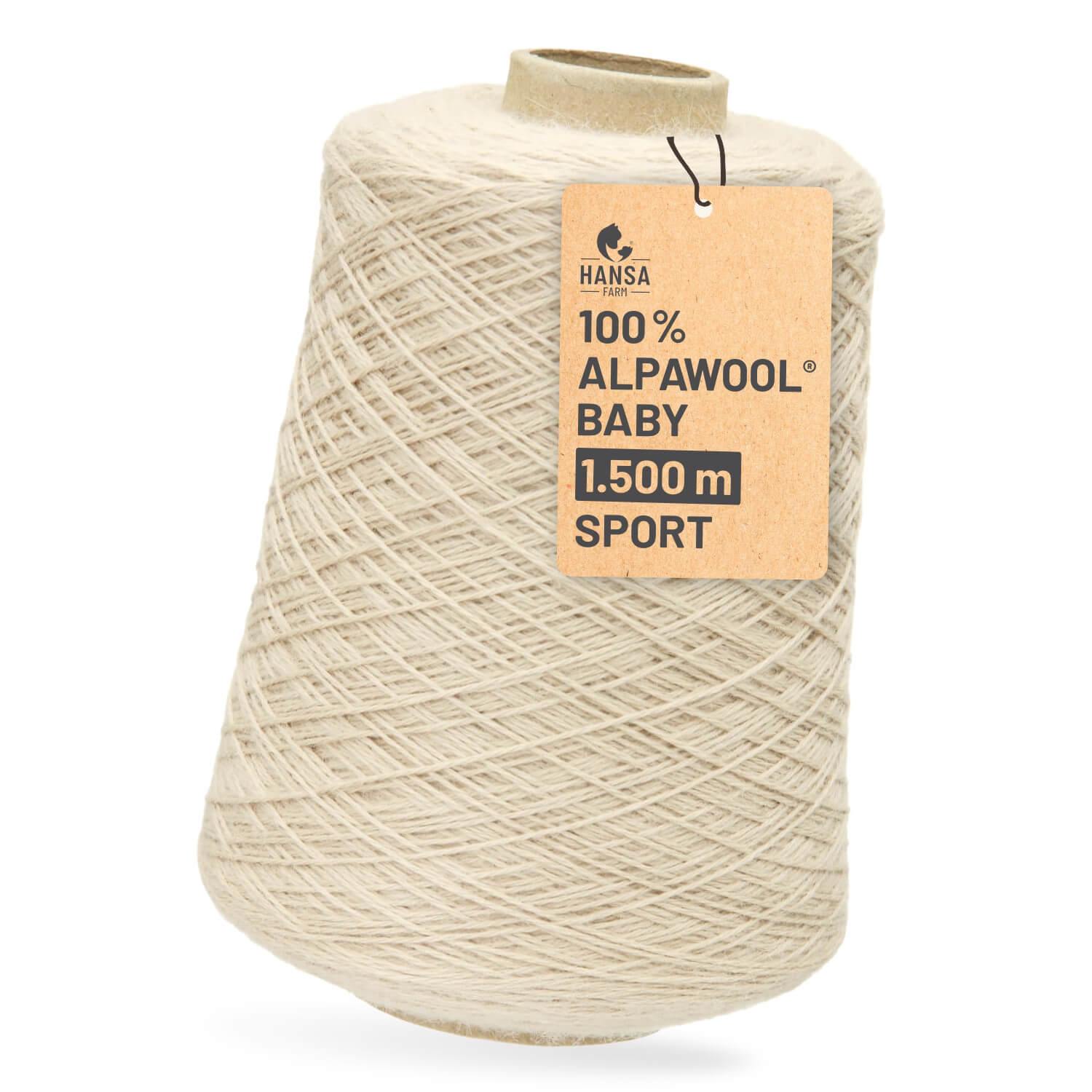 Alpawool® Baby 150 Sport NFA02 - 500g Alpaca Wool Cone Beige