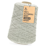 Alpawool® Baby 150 Sport NFA09 - 500g Alpakawolle Kone Silbergrau