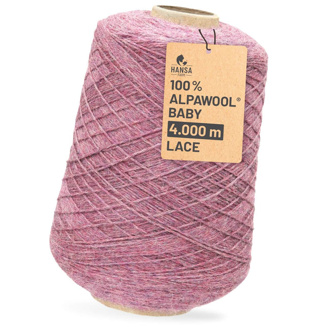 Alpawool® Baby 400 Lace HF197 - 500g Alpakawolle Kone Beere Melange