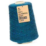 Alpawool® Baby 400 Lace HF259 - Cône de laine d'alpaga 500 g, mélange océan profond