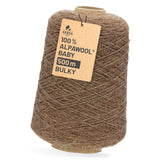 Alpawool® Baby 50 Bulky NFA06 - 500g Alpaca Wool Cone Brown
