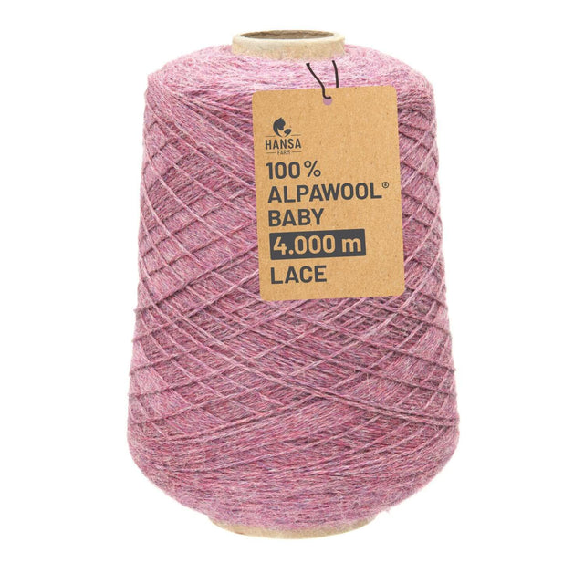 Alpawool® Baby 400 Lace HF197 - 500g Alpakawolle Kone Beere Melange