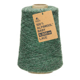 Alpawool® Baby 400 Lace HF275 - 500g Alpakawolle Kone Smaragd Melange