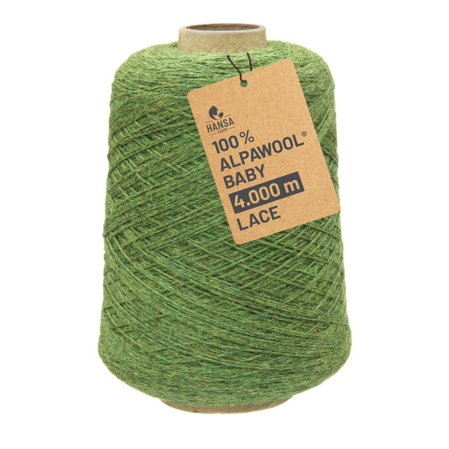 Alpawool® Baby 400 Lace HF285 - 500g Alpakawolle Kone Mittelgrün Melange