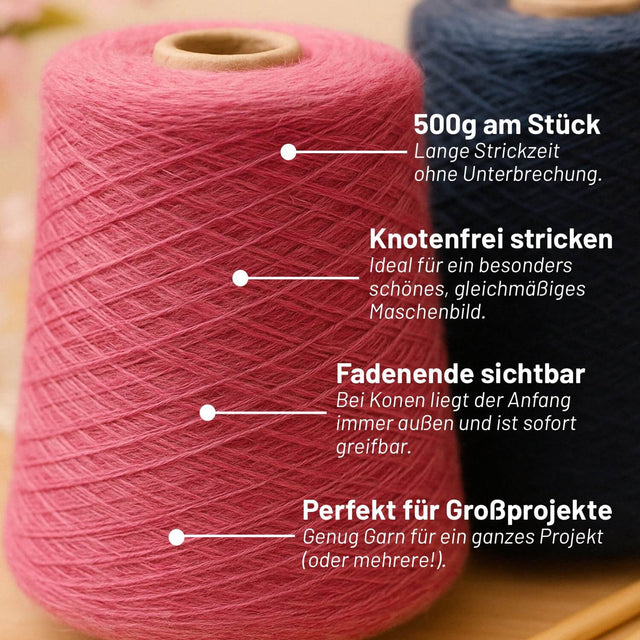 Alpawool® Baby 50 Bulky HF243 - 500g Alpakawolle Kone Grau-Grün Melange