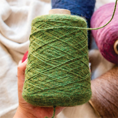 Alpawool® Baby 50 Bulky HF285 - 500g Alpaca Wool Cone Medium Green Melange
