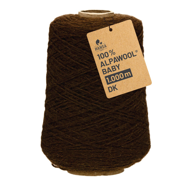 Alpawool® Baby 100 DK NFA08 - 500g Alpaca Wool Cone Chocolate