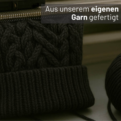 ALPAWOOL® Baby 50 Damen und Herren Mütze Schwarz (NFA15)
