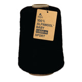 Alpawool® Baby 150 Sport NFA15 - 500g Alpakawolle Kone Schwarz