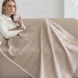 Baby Alpaka Plaid Decke Sand Weave